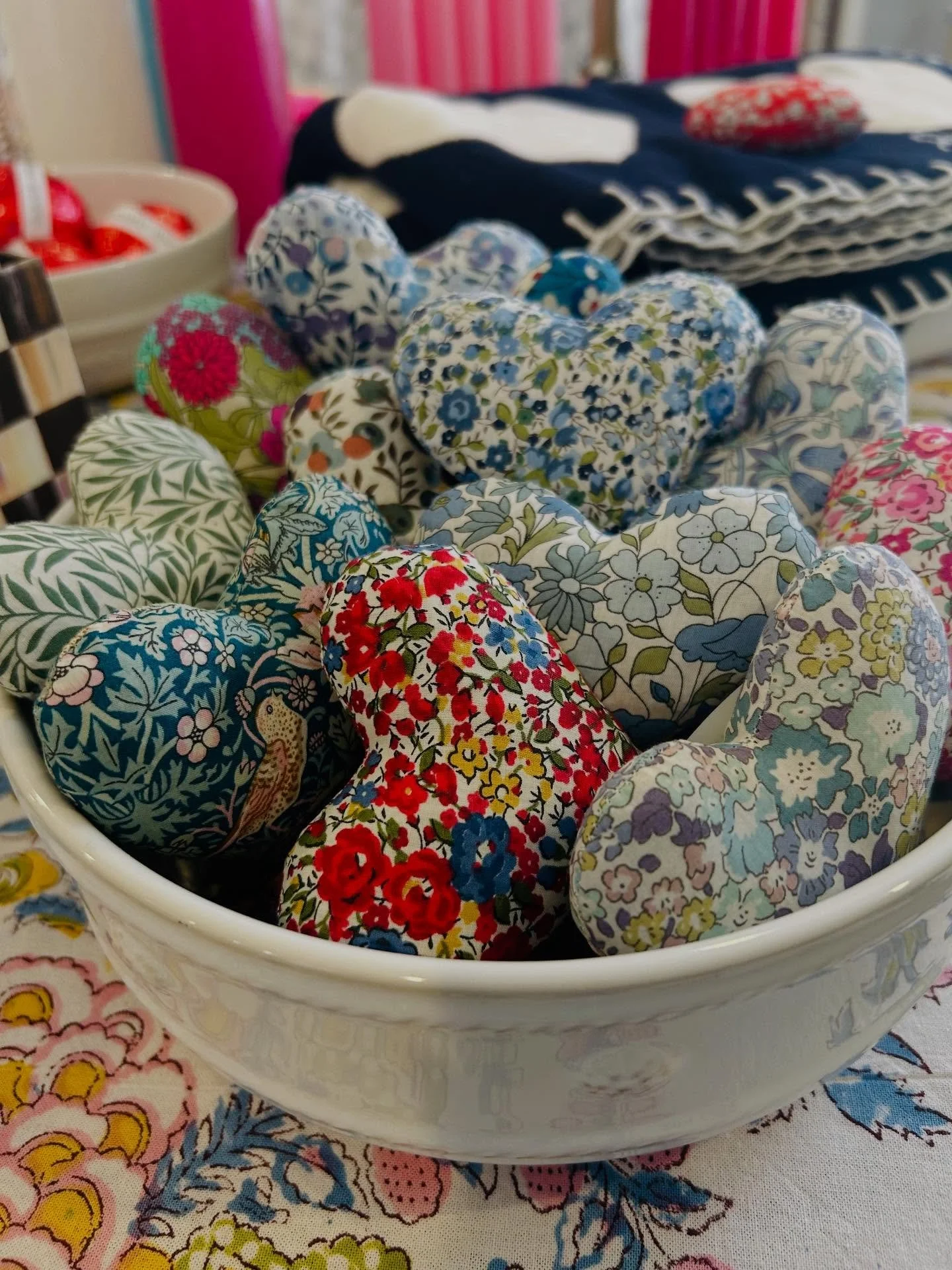 New Valentines, lavender sachets, wrap, cards. Maison Berger, and more! Planting a Seedlings envelope is the next project today. 👍🍀🤞#january #morristowngiftshop #njwinter #njspring #njgiftshop