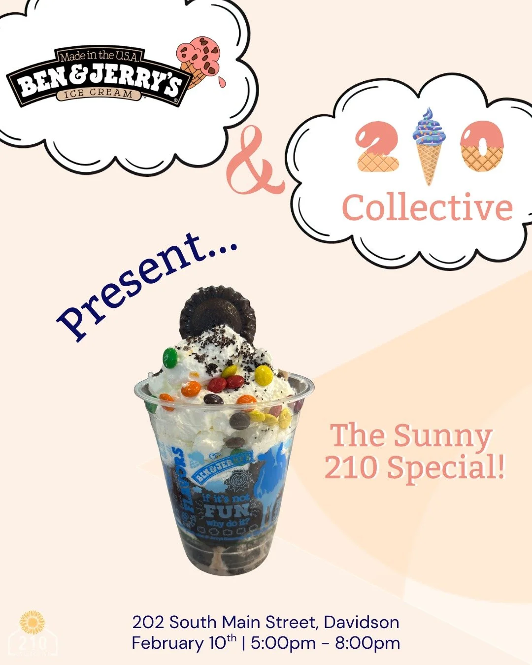 We put our Citizens in charge of dessert and THIS is what happened 🍦
Introducing the Sunny 210 Special - a limited-time sundae created especially for our Ben &amp; Jerry&rsquo;s Benefit Night!

Tuesday 2/10 | 5-8 PM
Ben &amp; Jerry&rsquo;s - Davidso