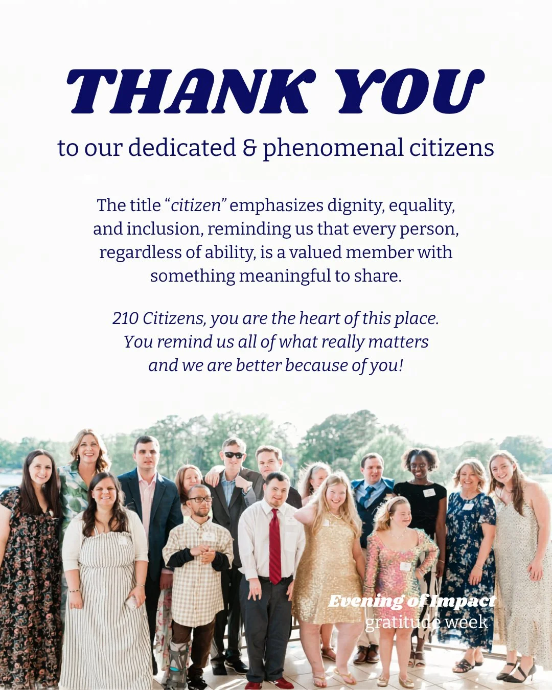 Because of our Citizens, this isn&rsquo;t just a program... it&rsquo;s a community.⁠
⁠
Thank you, Citizen's, for the light, laughter, and purpose you bring. We are better because of you.