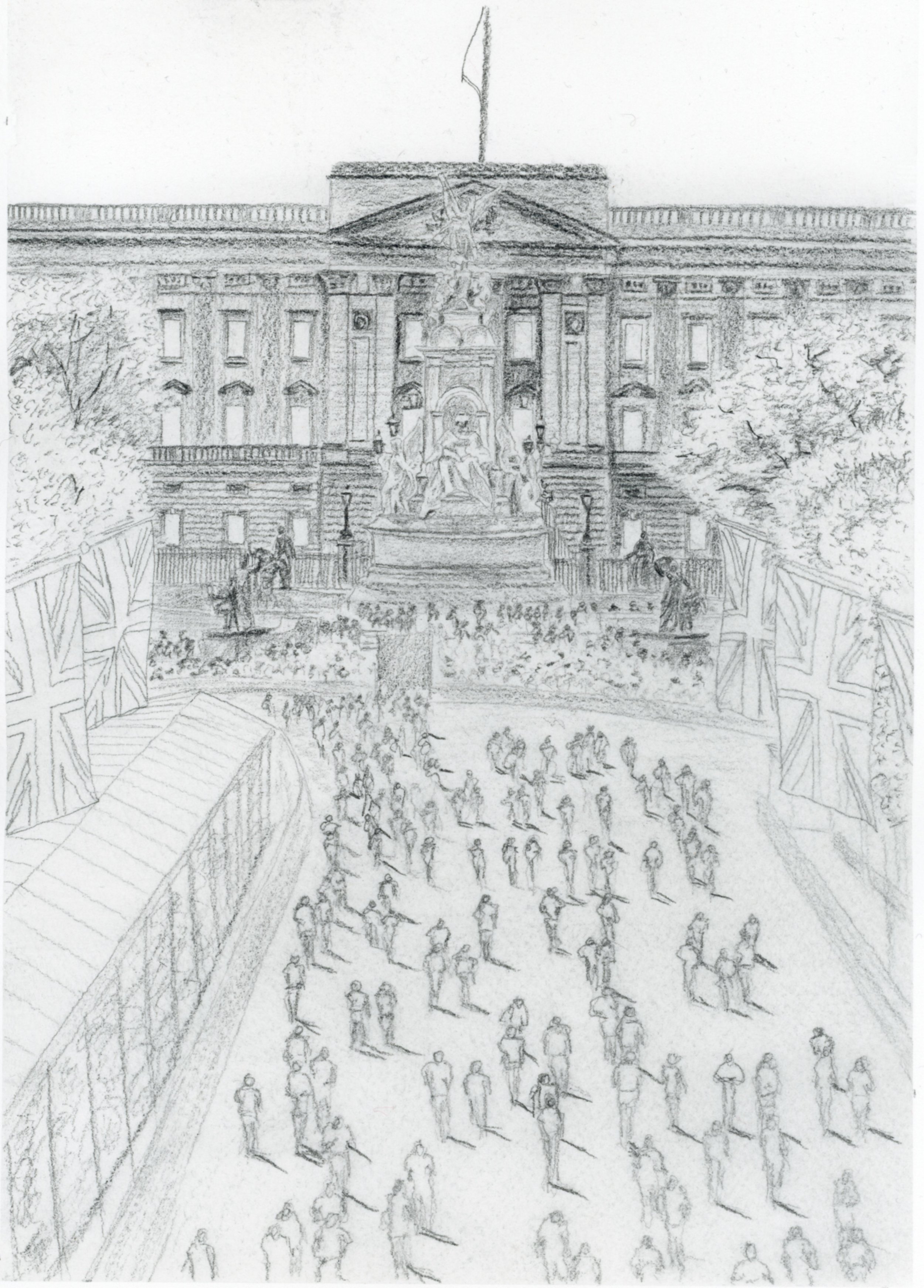 London Marathon Finish Line Original Painting