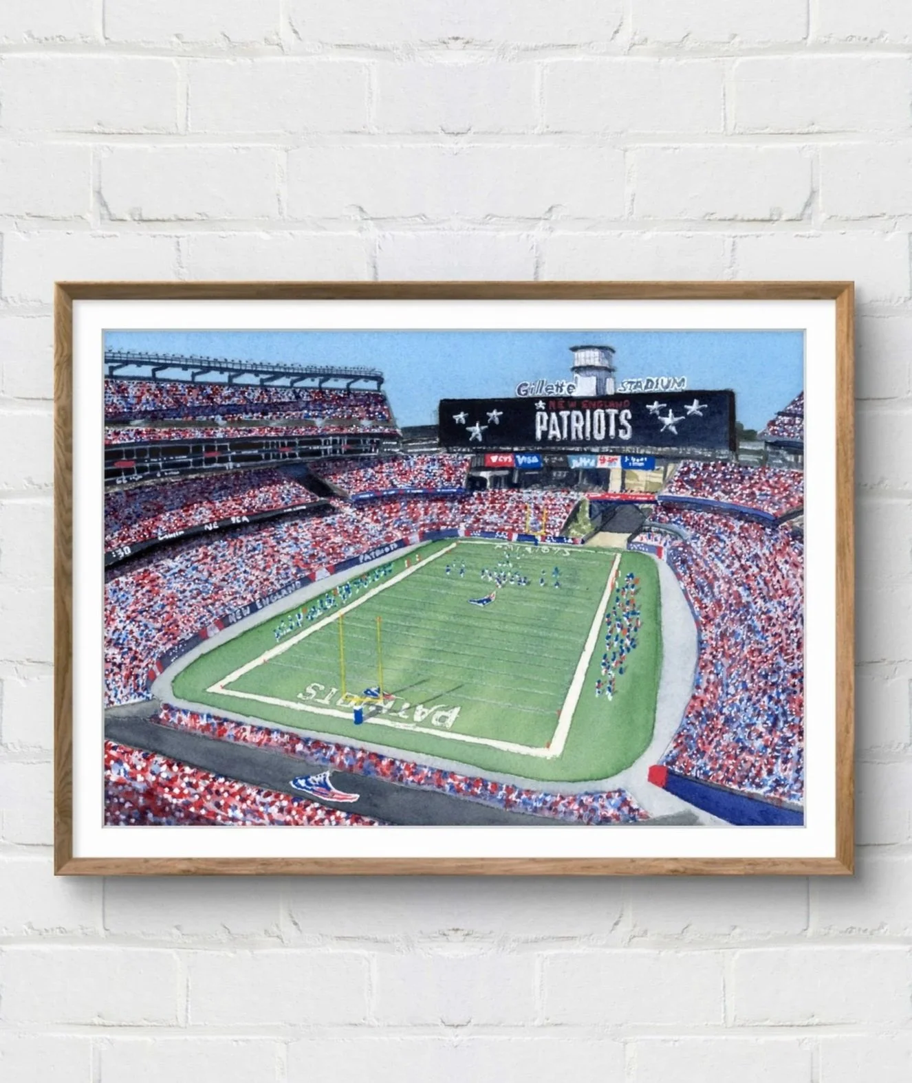 New England Patriots Gillette Stadium Fine Art Print