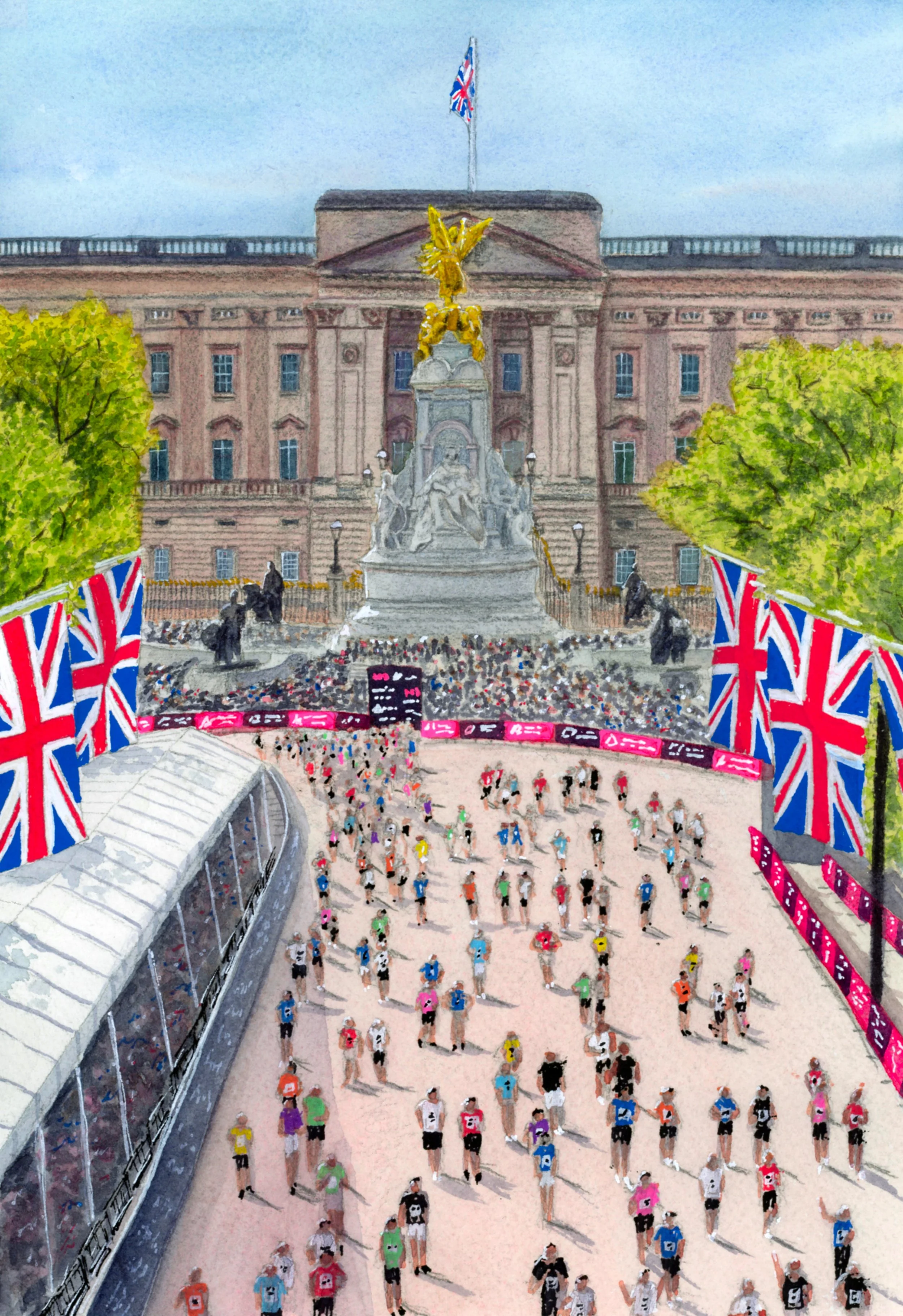 London Marathon Fine Art Print