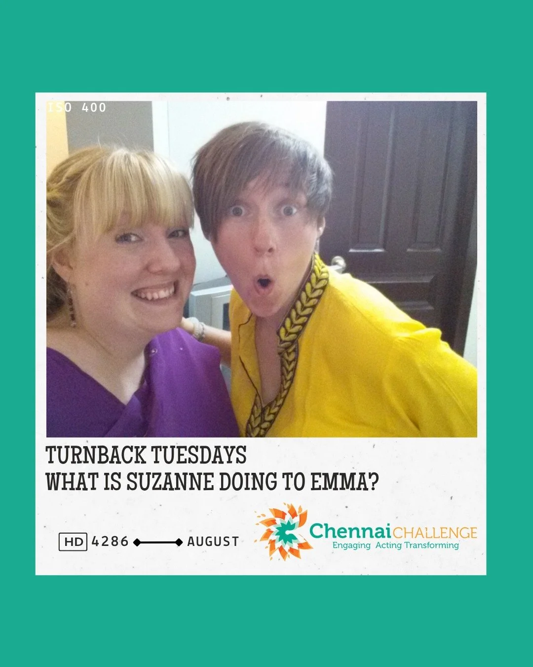 Turnback Tuesday: When serious just isn&rsquo;t an option.

#TurnbackTuesday #TeamLaughs #FacesAndFun #ChennaiChallenge #UnfilteredJoy #MissionMoments