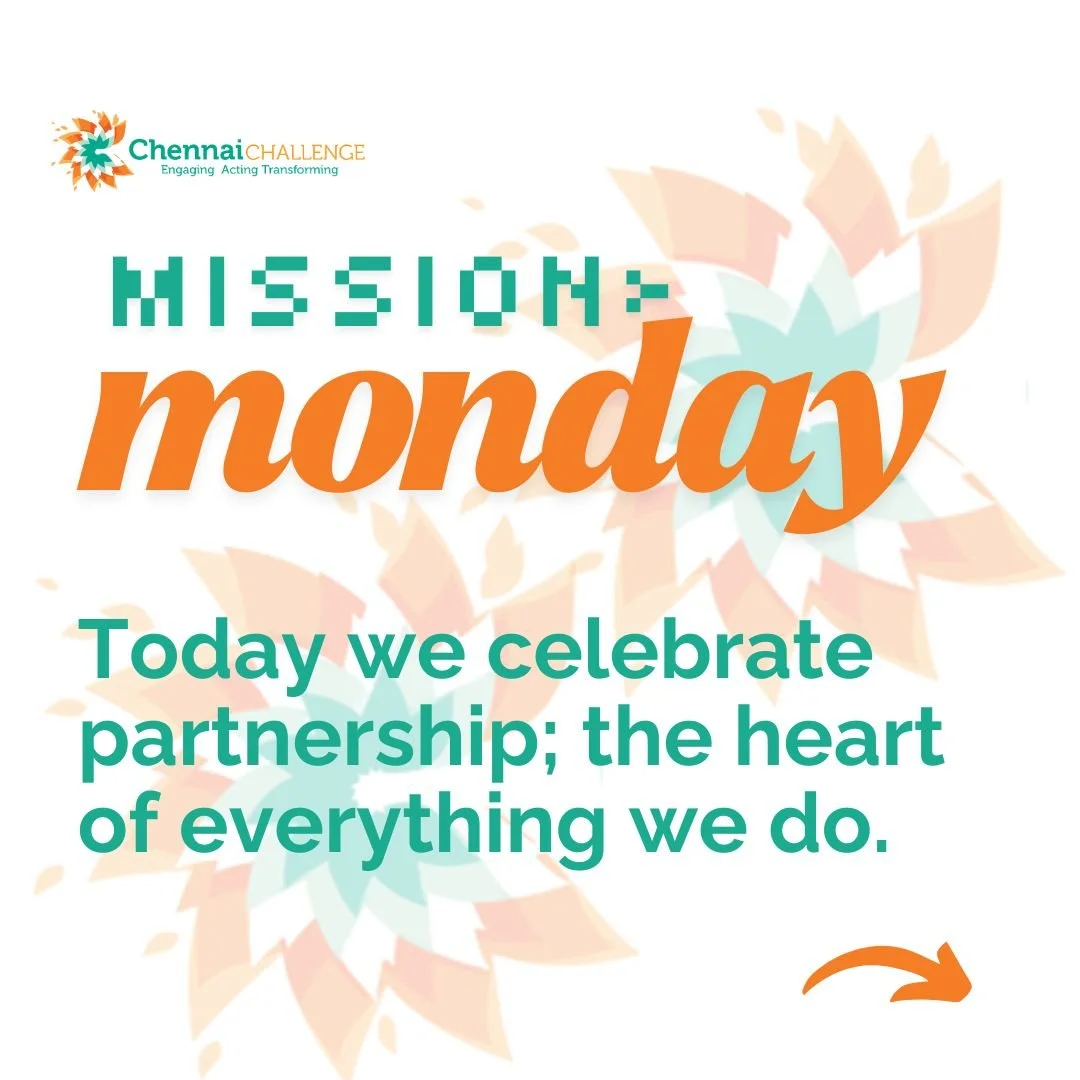 Mission Monday is all about our partners, we wouldn't exist without them, so thank you. #chennaichallenge #madrasymca #oasischennai #fundraising #volunteeringmatters