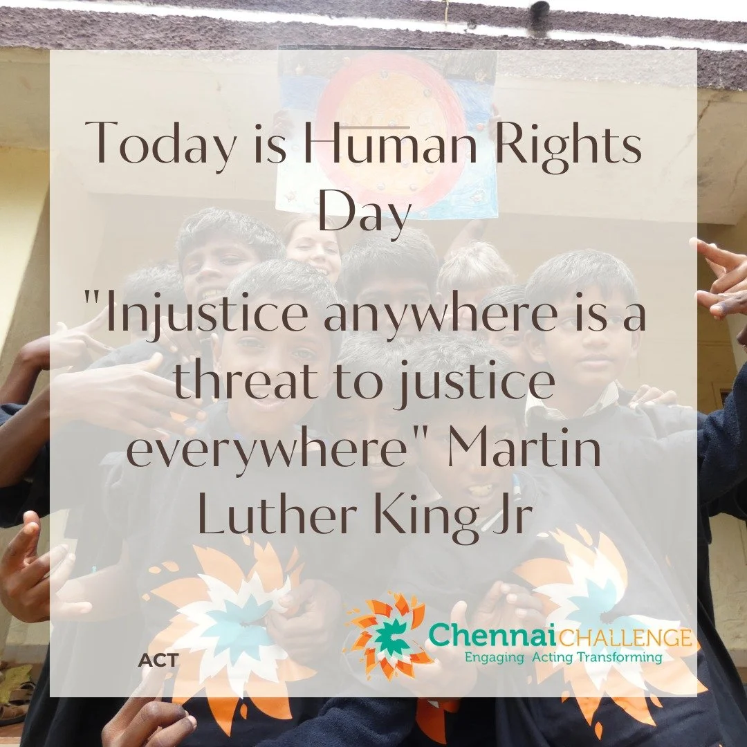 Today is Human Rights Day, let us work together for a time when all have equal rights. #chennaichallenge #injustice #equalrights