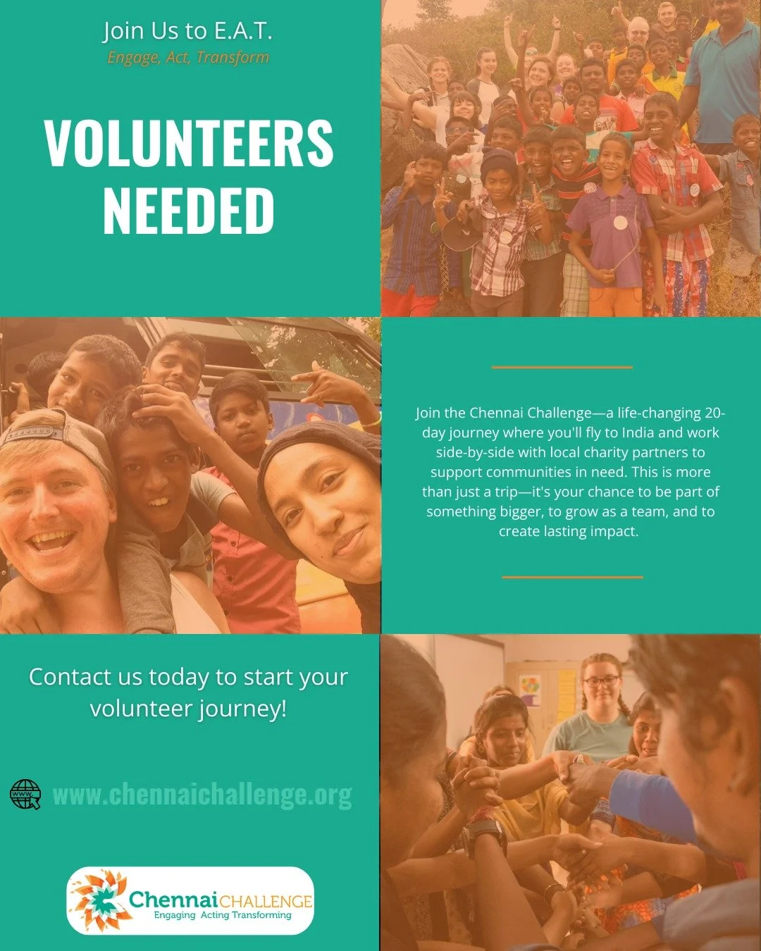 Want to travel with purpose, grow in confidence, and make a real impact?
Applications for our 2027 and 2028 teams are now open.
Apply now: https://www.chennaichallenge.org/act
Instagram users: link in bio