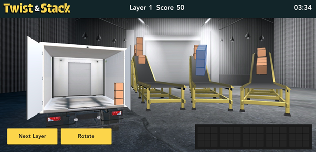 Videogame for hiring warehouse workers