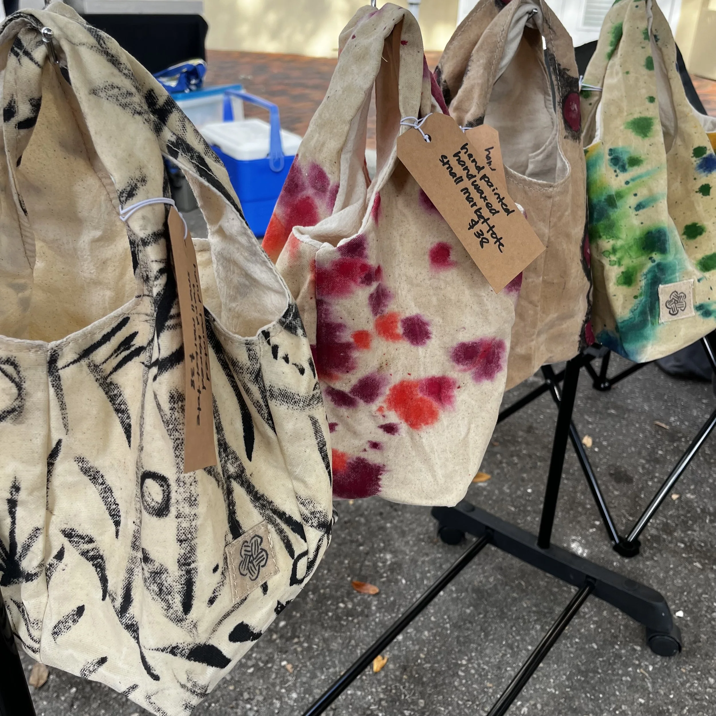Mini-everyday waxed totes