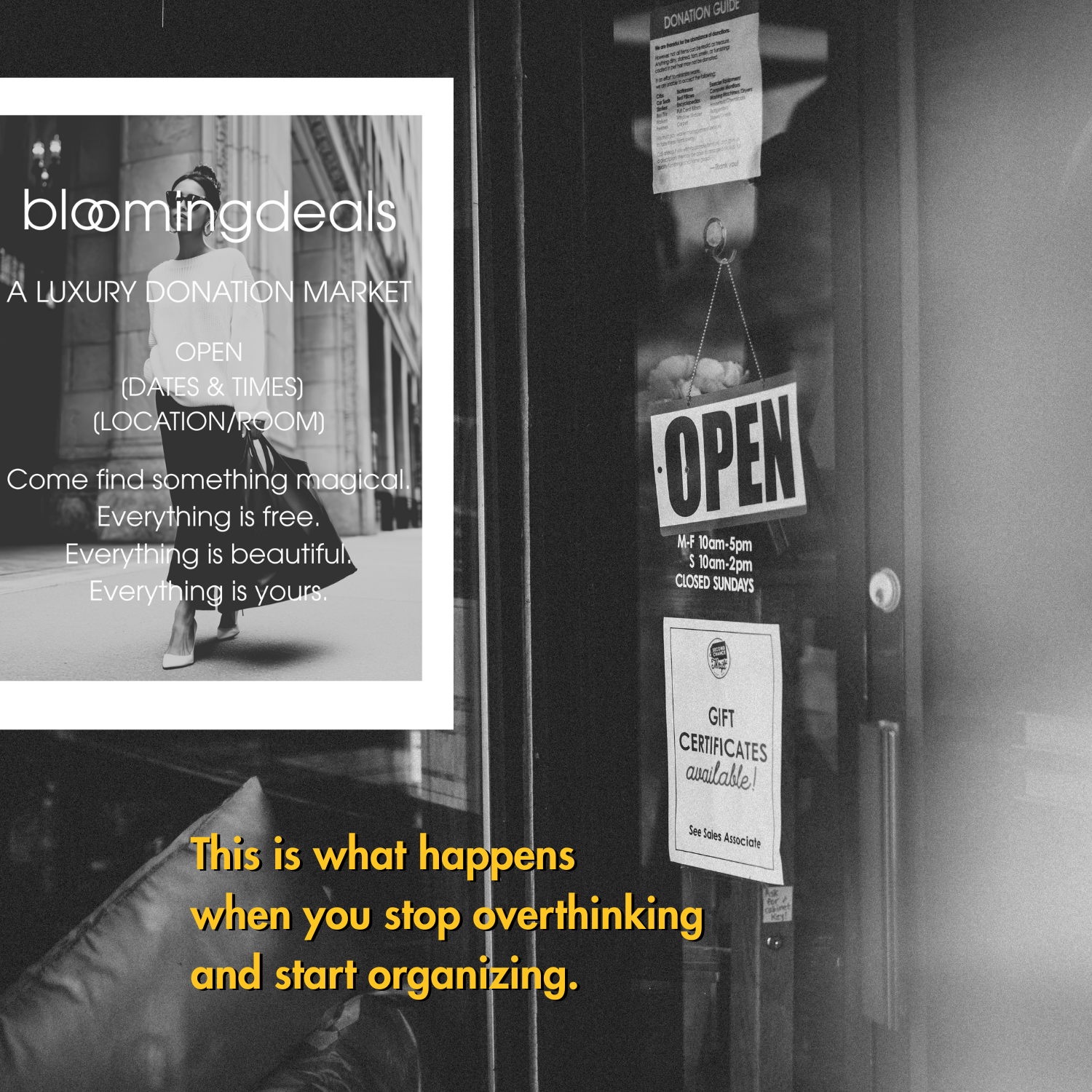 Bloomingdeals Community Donation Market Templates for Fundraising & Community Events