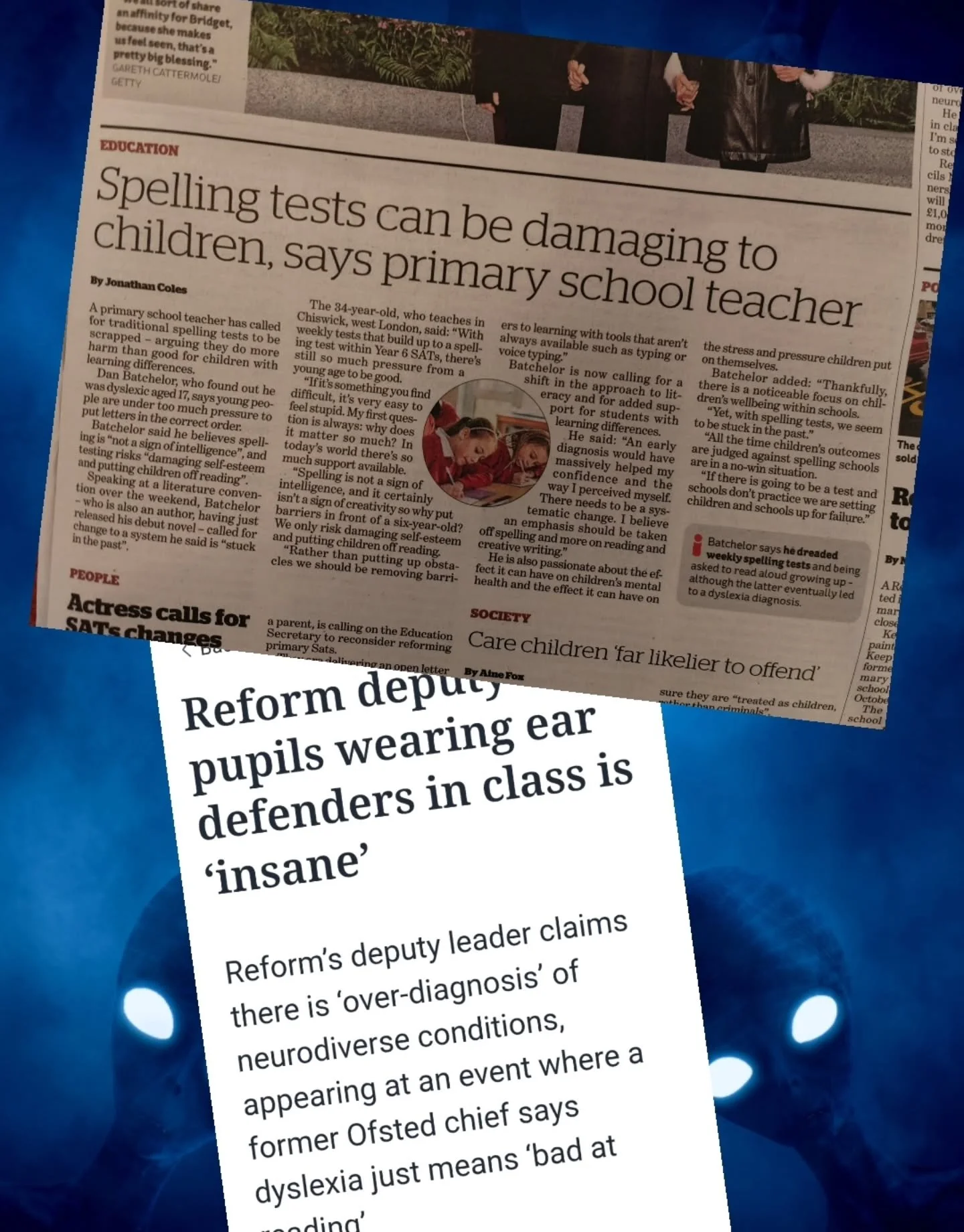 A day after talking about the process of writing with dyslexia at @yalc_uk and how it is a learning difference not hindrance it's back in the news but for different reasons. 

Dyslexic just means 'bad at spelling.' 

My workshop focused on wellbeing,