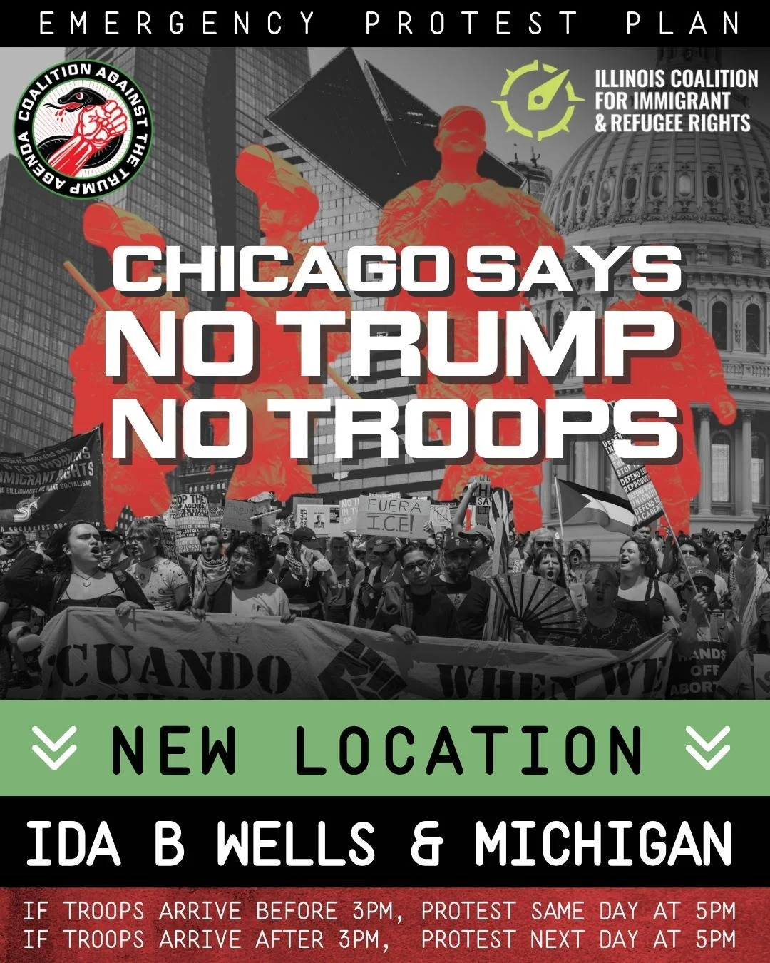 CATA announces plans for emergency protests if Trump unleashes federal troops in Chicago