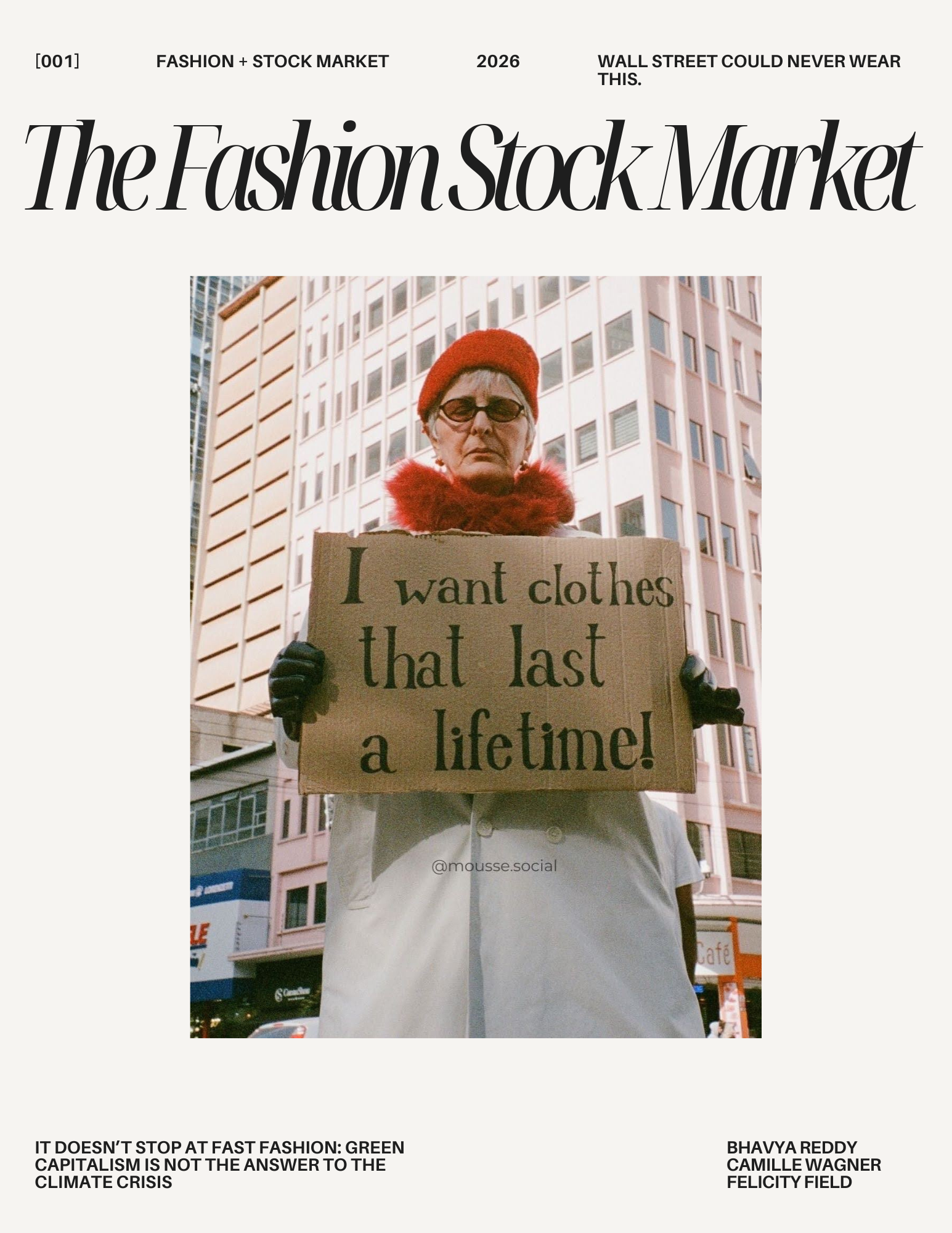 It Doesn’t Stop at Fast Fashion: Green Capitalism is Not the Answer to the Climate Crisis