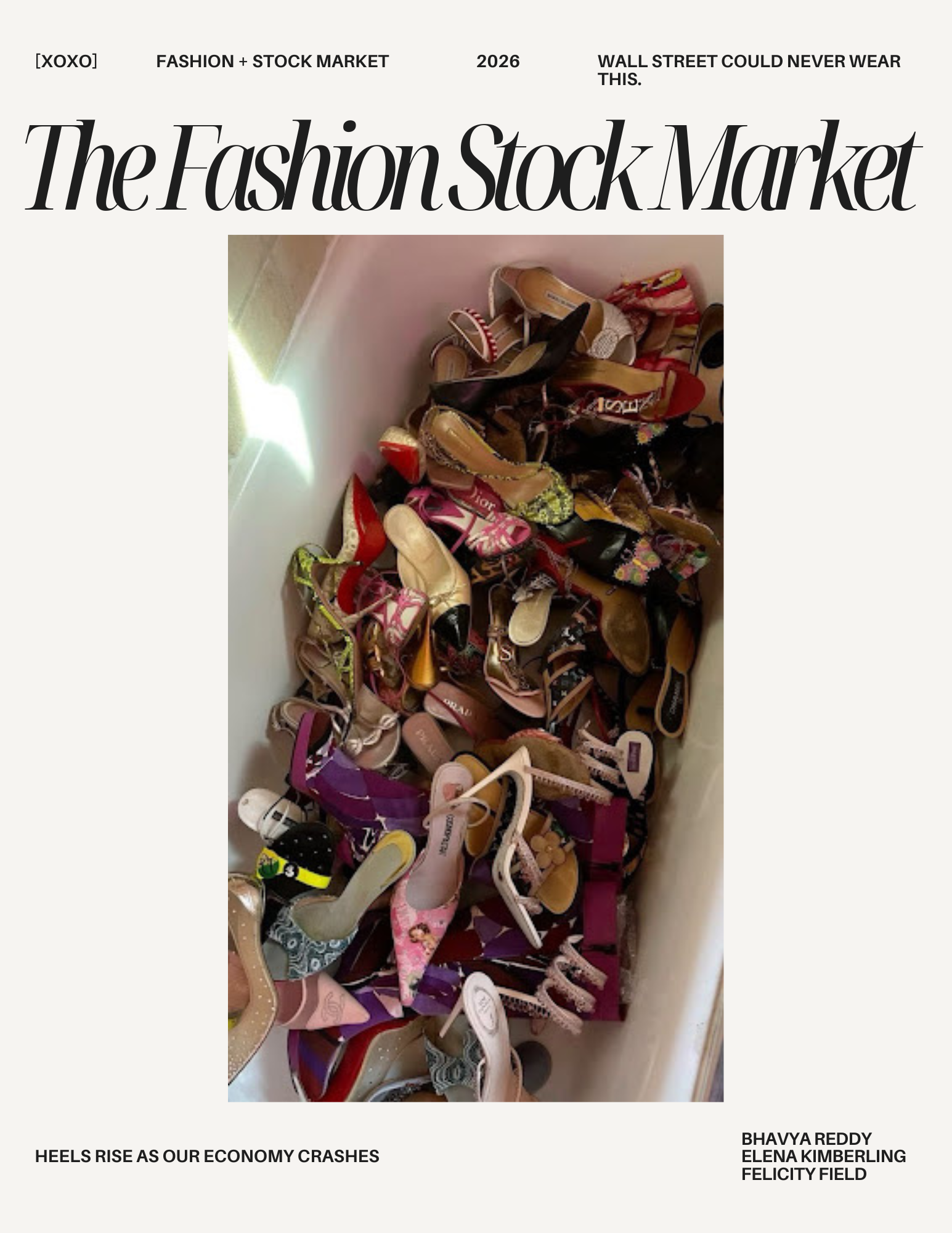 Heels rise as our economy crashes