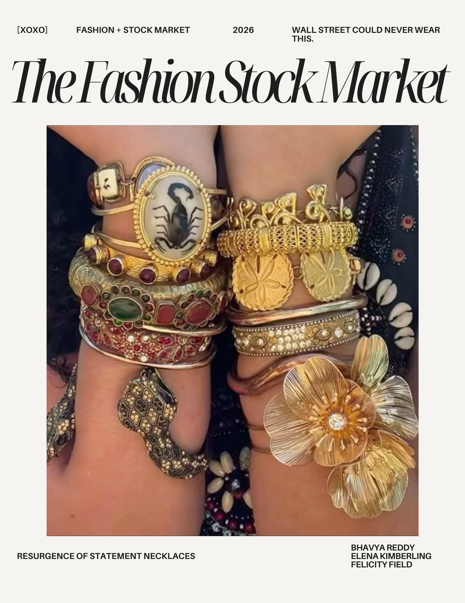 Resurgence of statement necklaces