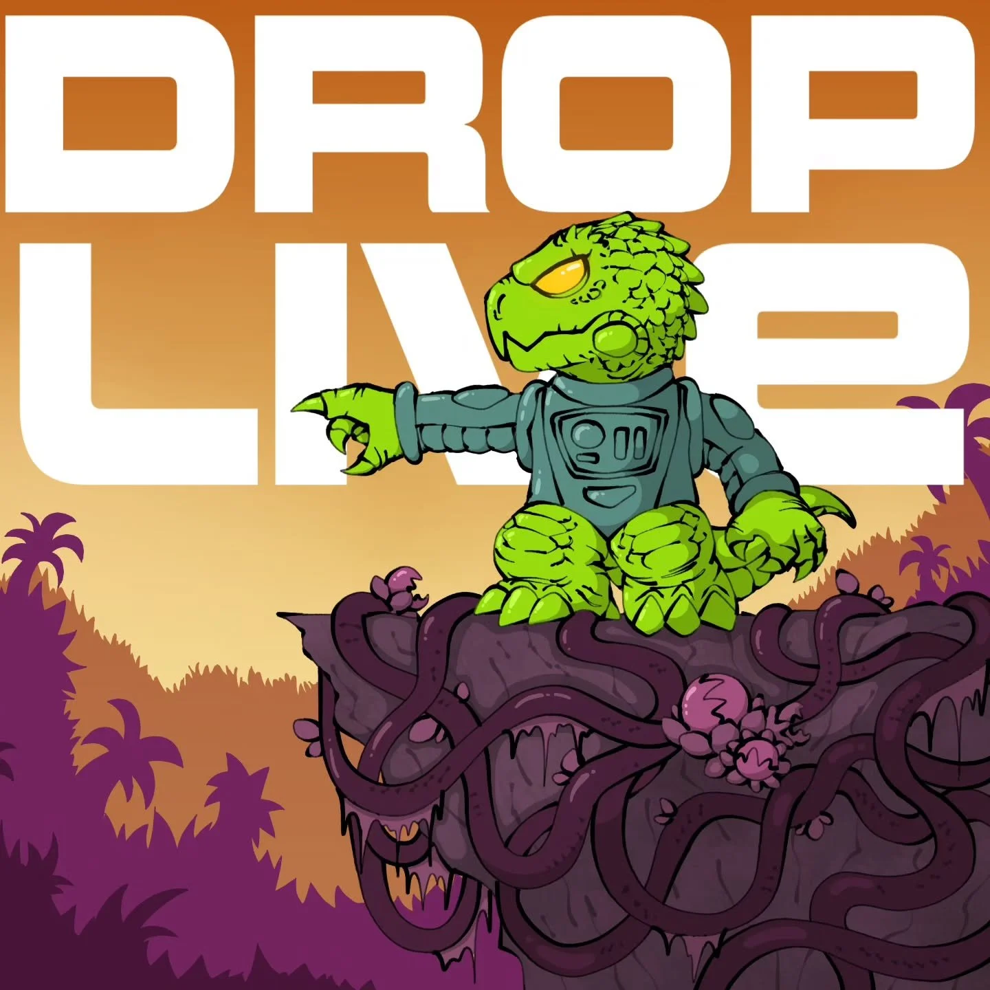 PALEOLORDS is live at the link in bio! 
Thanks to the incredible @ven_monster for this launch art of our Grrellan Navigator!

#Paleolords #glyos #toys #minifigures