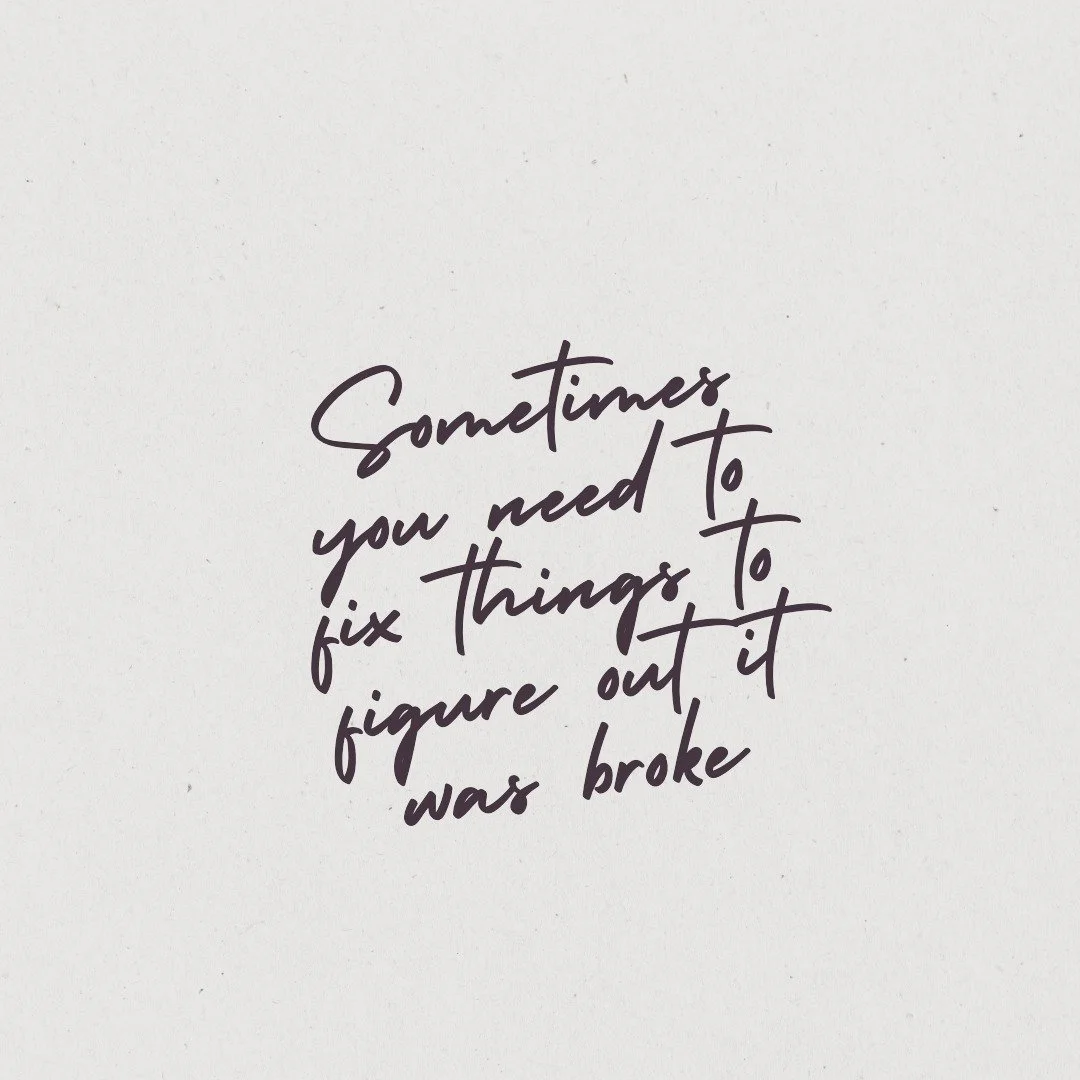 Change can be difficult, and knowing when sometimes needs to be changed can be part of that journey. Not all broken things feel broken until you take the time to get unstuck and move towards change. #change #movingforward #therapytalks #changeyourmin