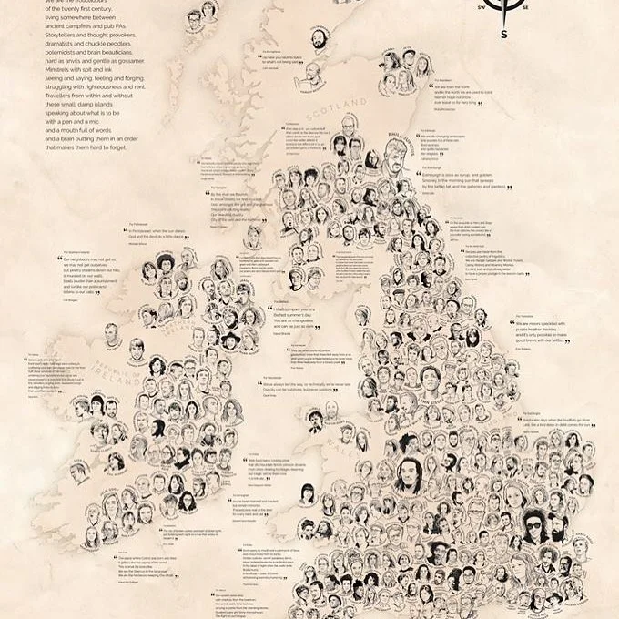 Featured on Scott Tyrrell's Spoken Word map of UK and Ireland