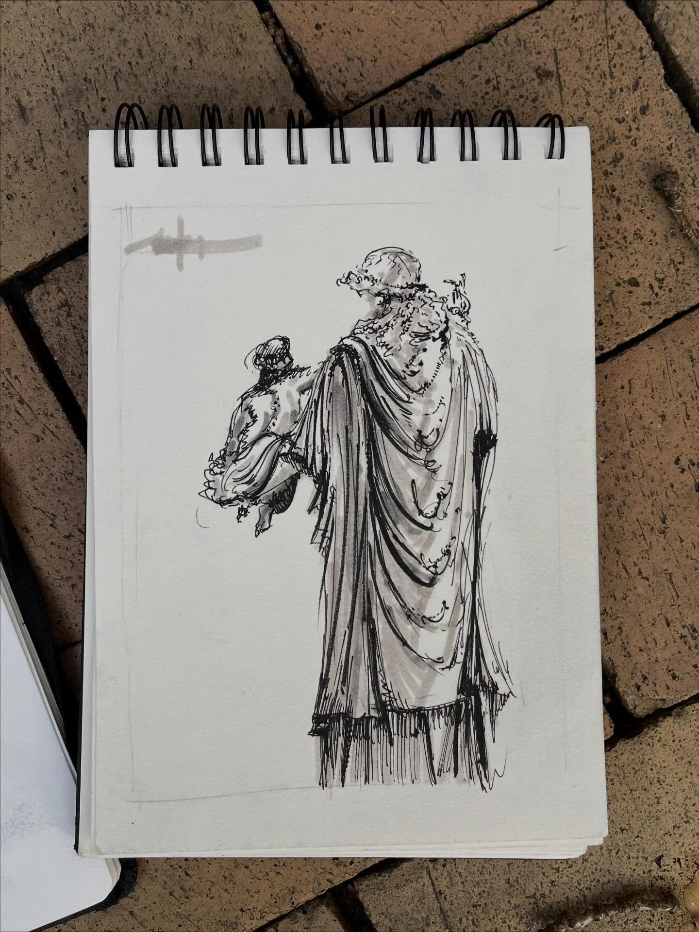 Sketching at the Antikmuseum with @aarhususk 

#urbansketch