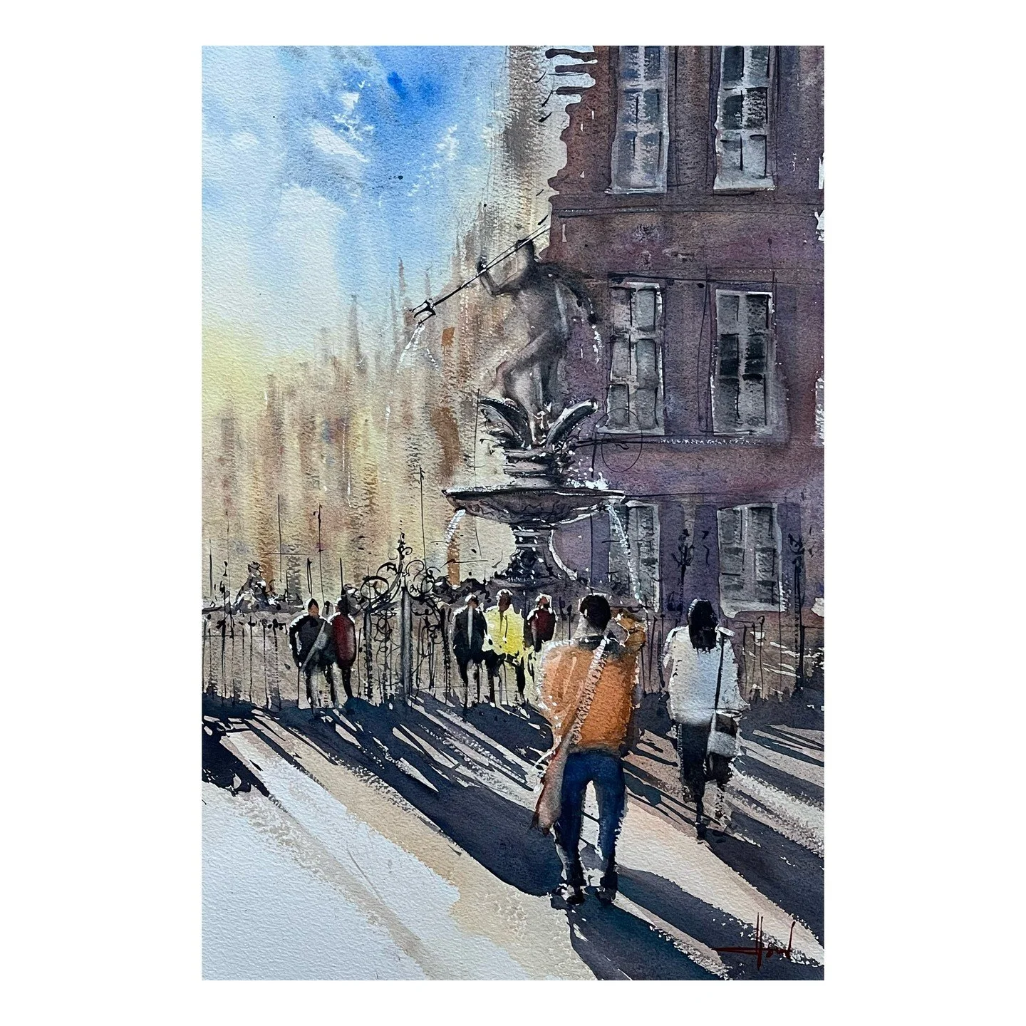 📸

#watercolor_daily #watercolor_art #danielsmithwatercolors #gdansk #statues #fountain #watercolorist