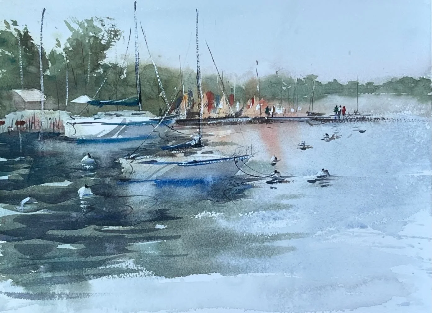 Saturday morning painting in the city of lakes.

#watercolor #pleinairpainting #cityoflakes #minneapolis #watercolorartist