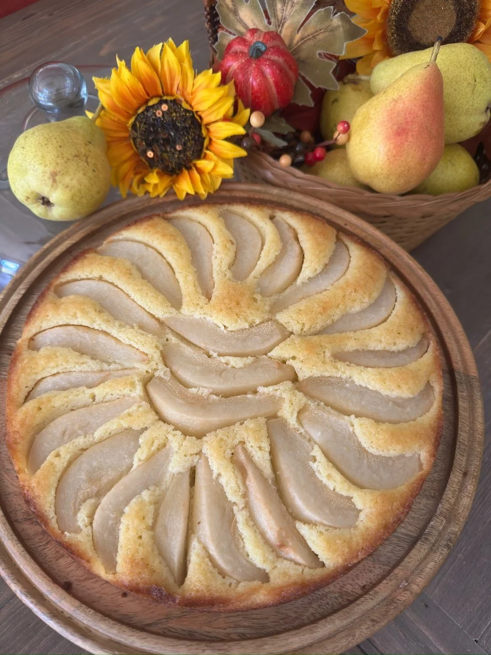 Italian Pear Almond Cake