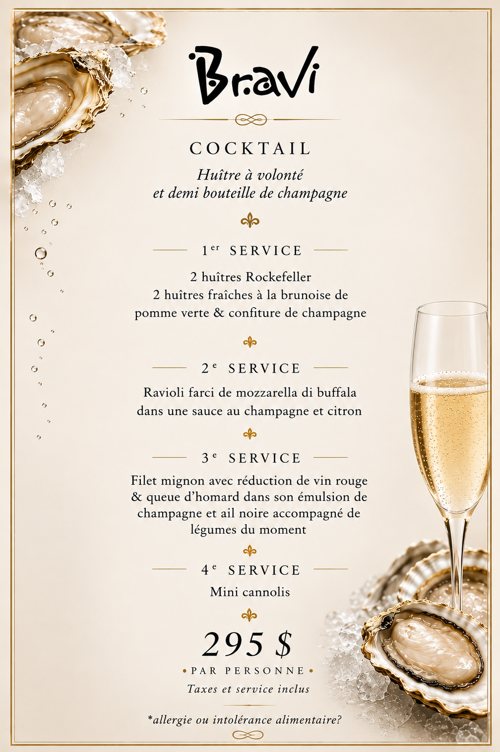 Soirée Huîtres & Champagne