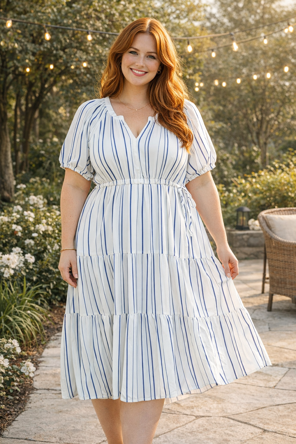 Velvet Heart Striped Dress