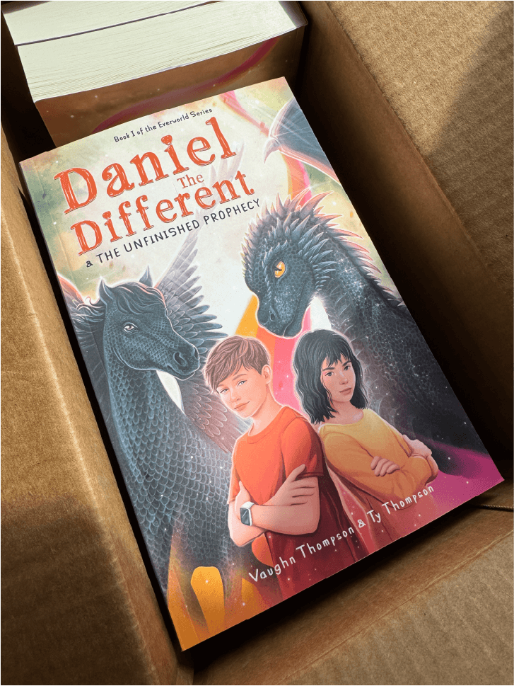 Photo of daniel the different books in box