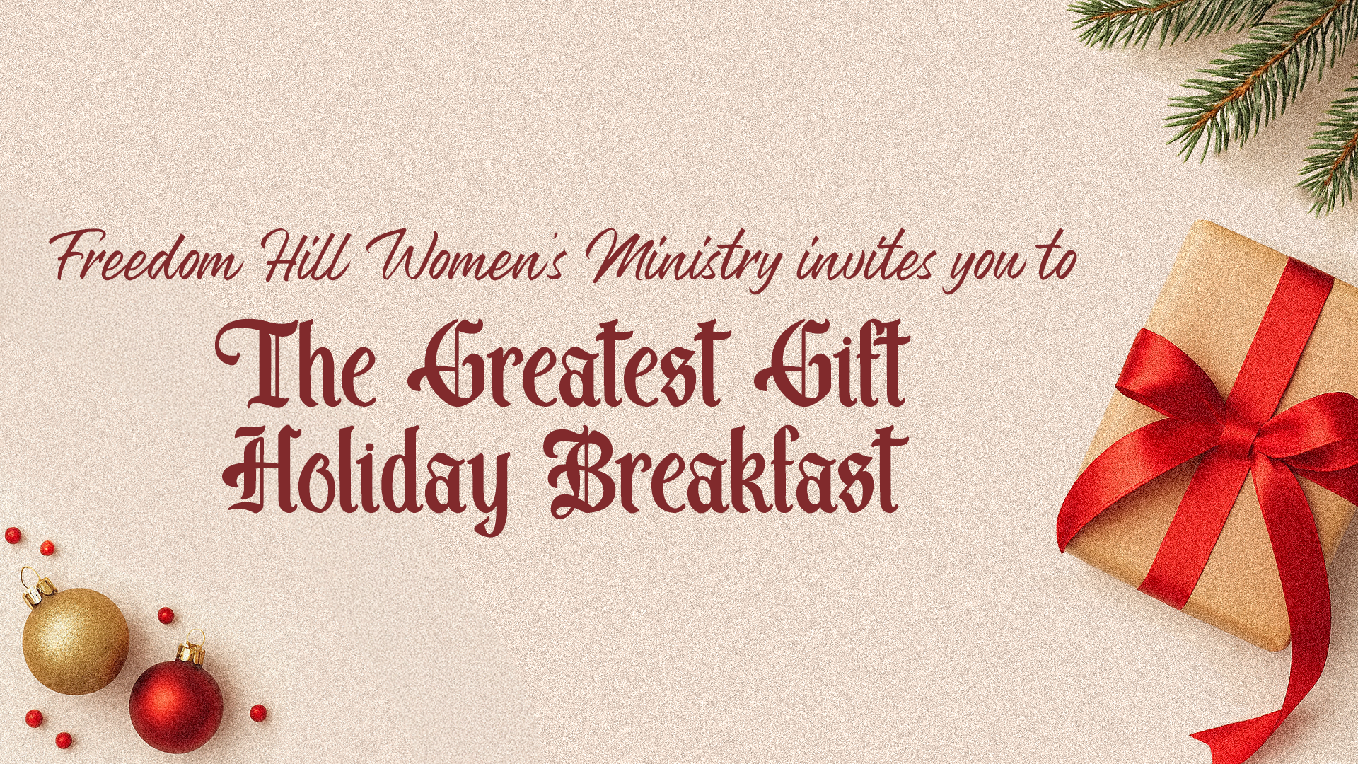 Women’s Holiday Breakfast