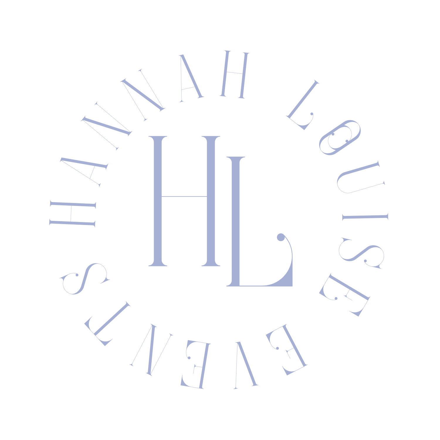 Logo with the text 'The Annie Louise Event' in circular arrangement around large initials 'H L' in the center, on a black background.