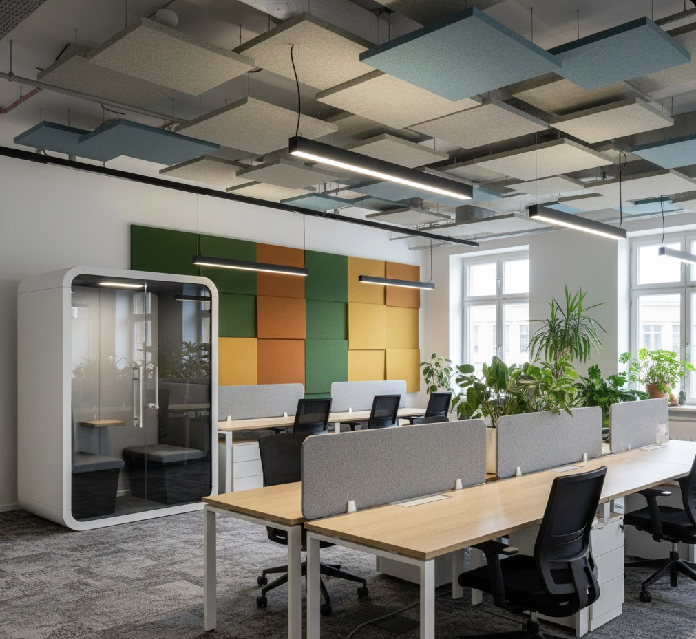 Akoestiek kantoor verbeteren: 7 tips