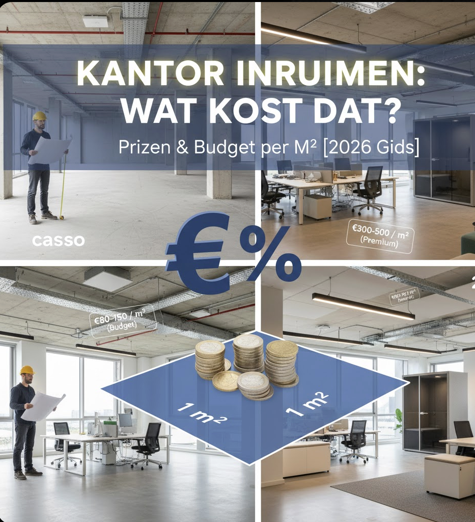 Kantoorinrichting Kosten per m²: Compleet Overzicht [2026]