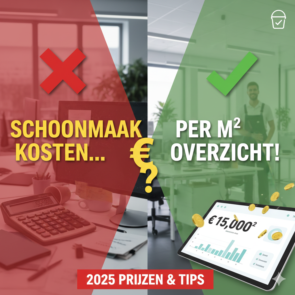Schoonmaakkosten per m² in 2025: Actuele Tarieven