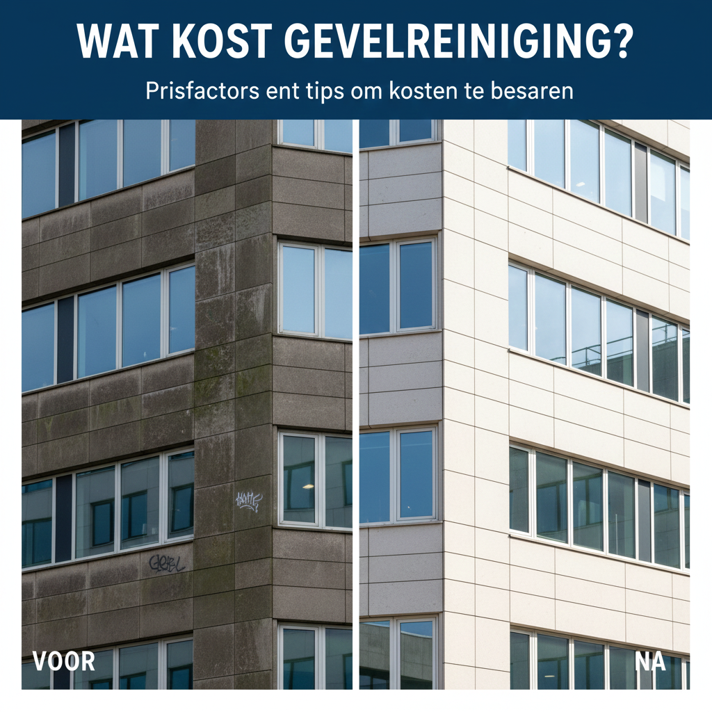 Wat kost gevelreiniging? Prijsfactoren en tips om kosten te besparen