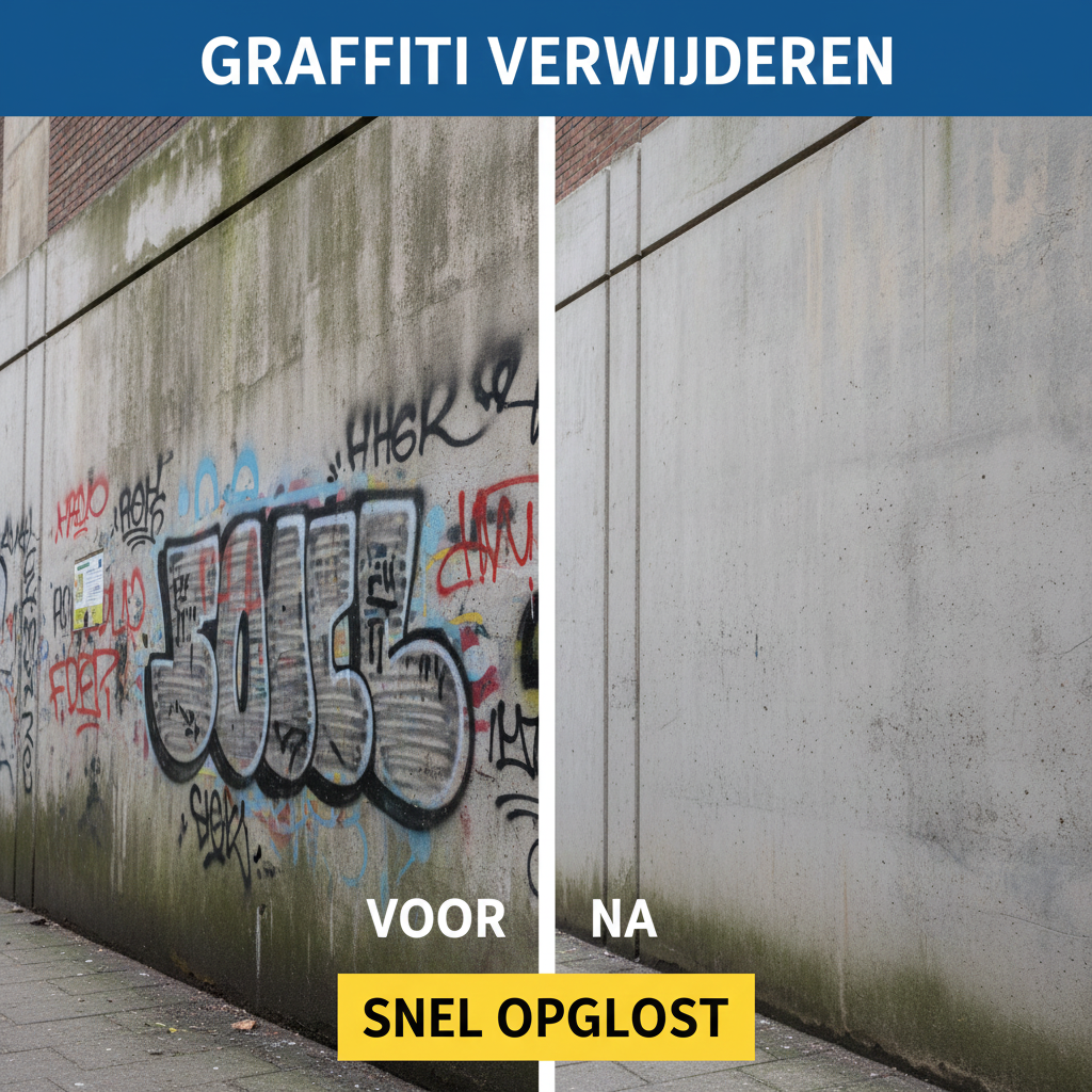 Graffiti op de muur? Zo verwijder je het snel en veilig