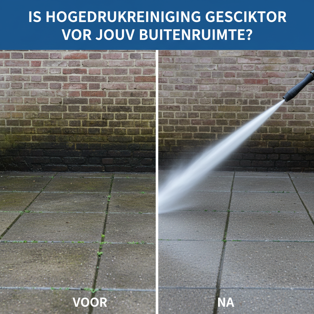Is hogedrukreiniging geschikt voor jouw buitenruimte? [Voor- en nadelen]
