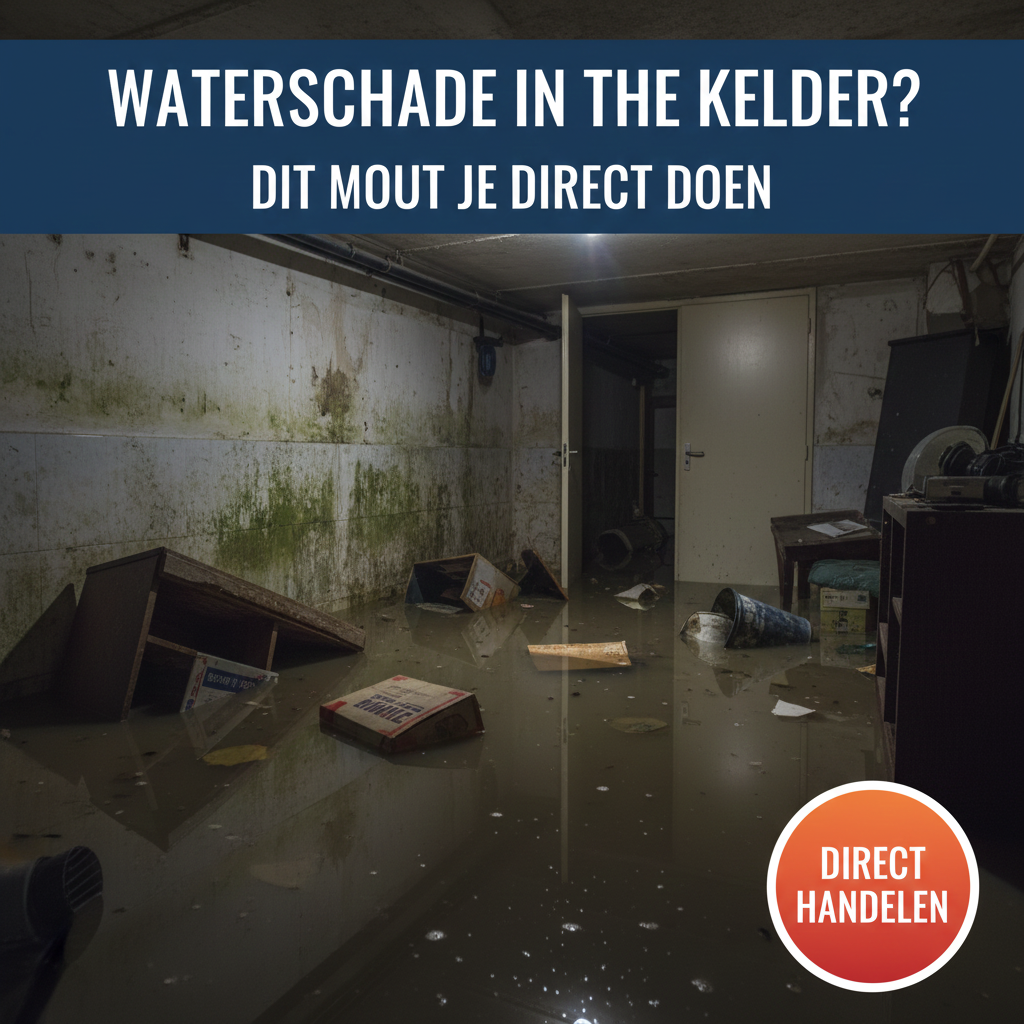 Waterschade in de kelder? Dit moet je direct doen