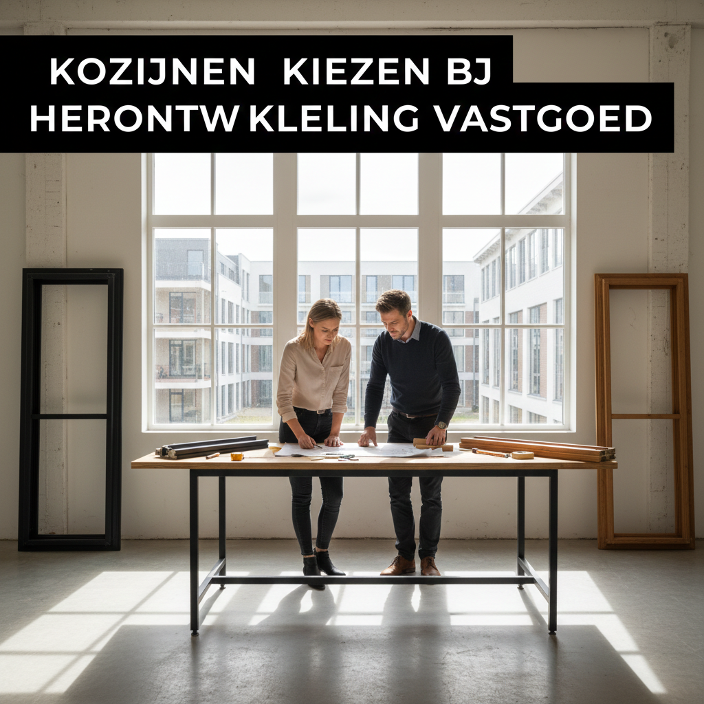 Kozijnen kiezen bij herontwikkeling van vastgoed – materiaal, glas en regelgeving