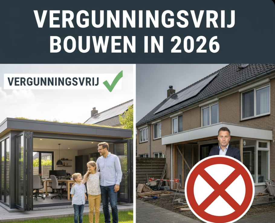 Vergunningsvrij bouwen in 2026: wat mag wel en niet?
