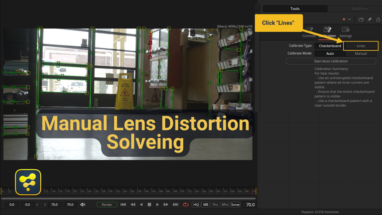 Manual Lens Distortion in Fusion Studio