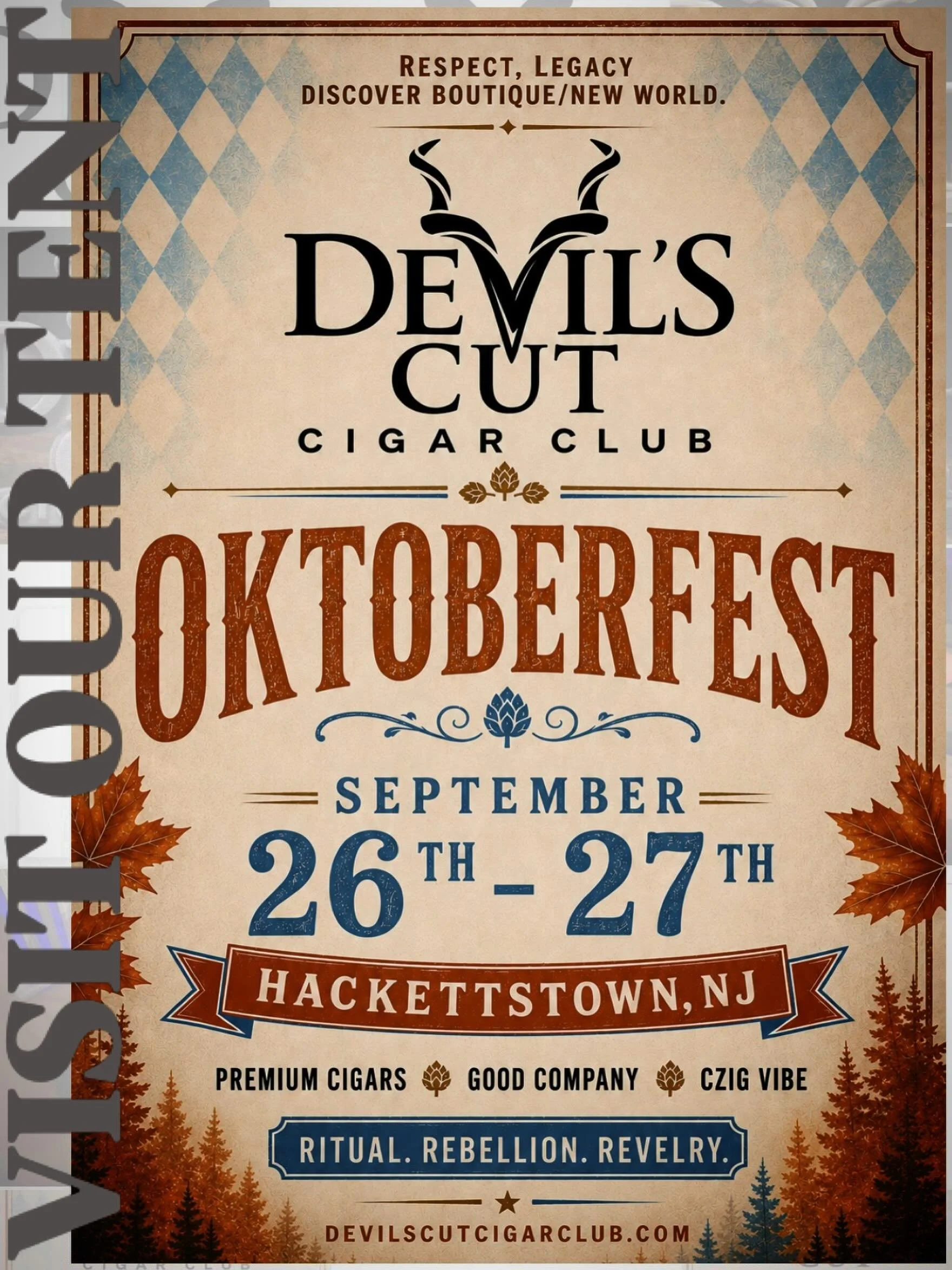 HACKETTSTOWN OKTOBERFEST IS UP NEXT. WE WILL BE POSTED UP @czigmeister AND BRING YOUR APPETITE FOR PREMIUM CIGARS BECAUSE WE WILL HAVE SOME NEW AND AMAZING TREATS.