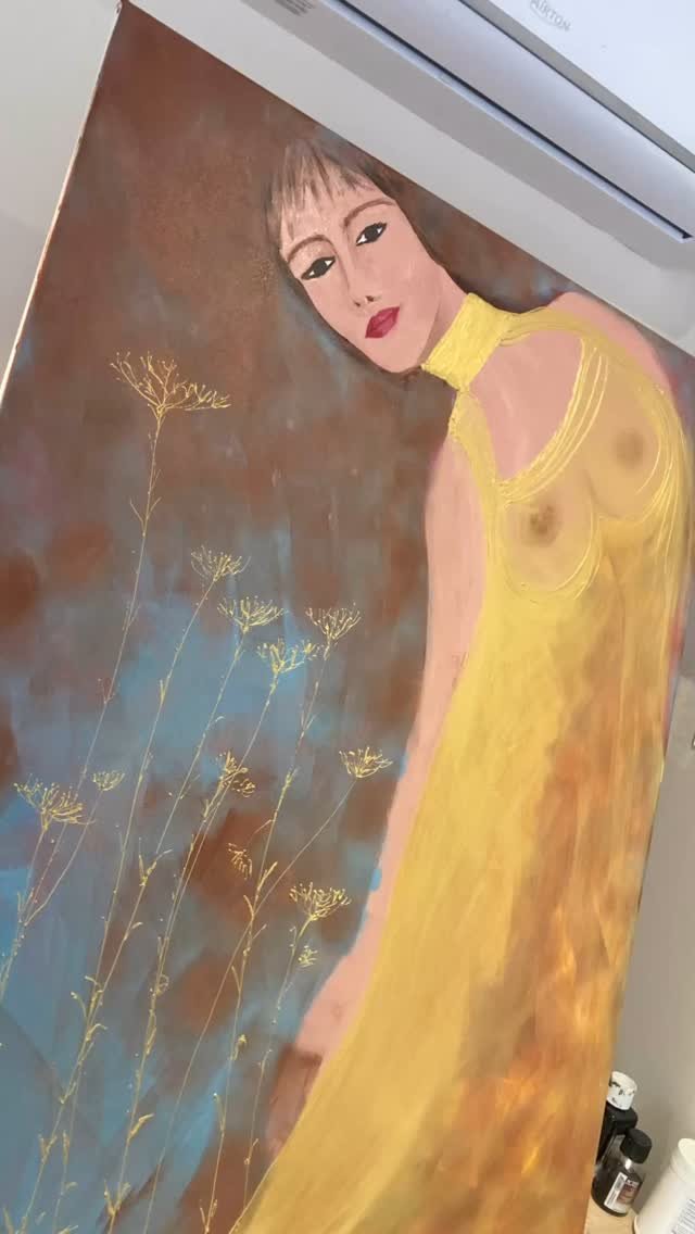 L atelier est plein … celui ci sera précieux 😌🥰#art #acrylicpainting #myart #artist