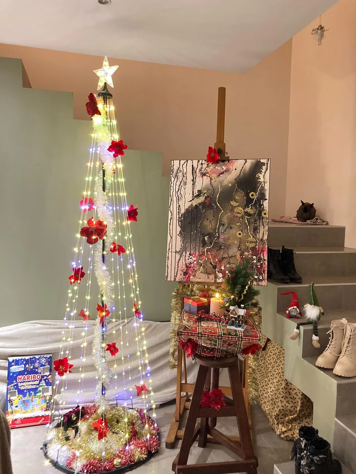 Noel arrive &agrave; grands pas 🥰 pourquoi pas s&rsquo;offrir une &oelig;uvre unique ?! 🫶🏼#present #cadeau #noel #christmas #oeuvre #art #artist #f&ecirc;te