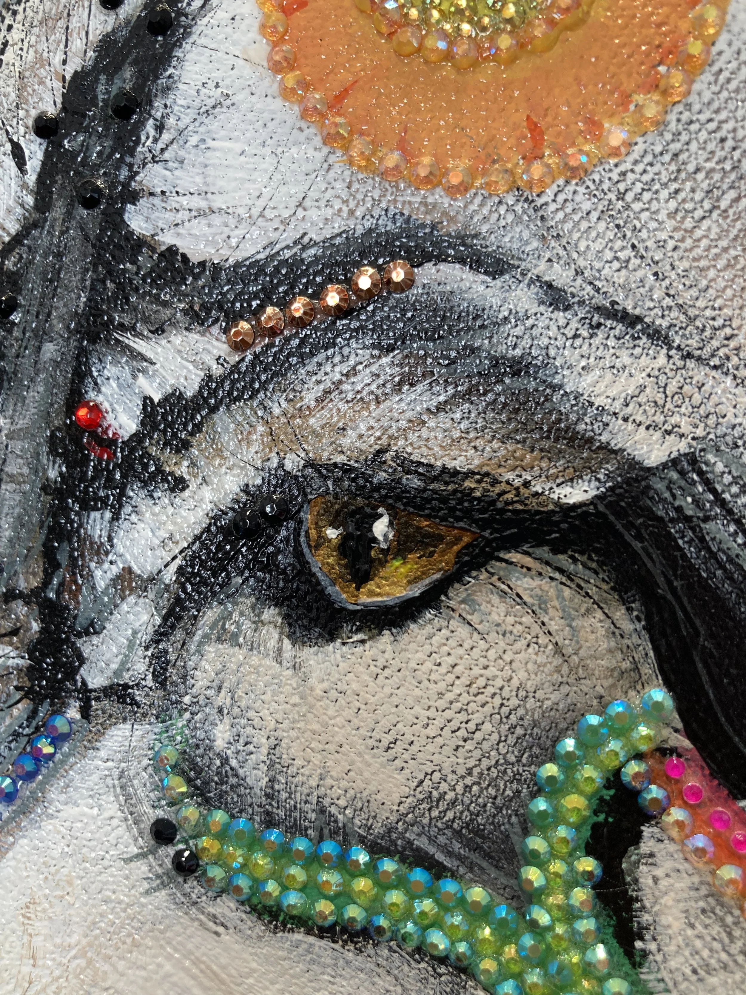 indiana wolf animal thrones Atelier Fanny Fuoco Tableau Peinture Décoration intérieure