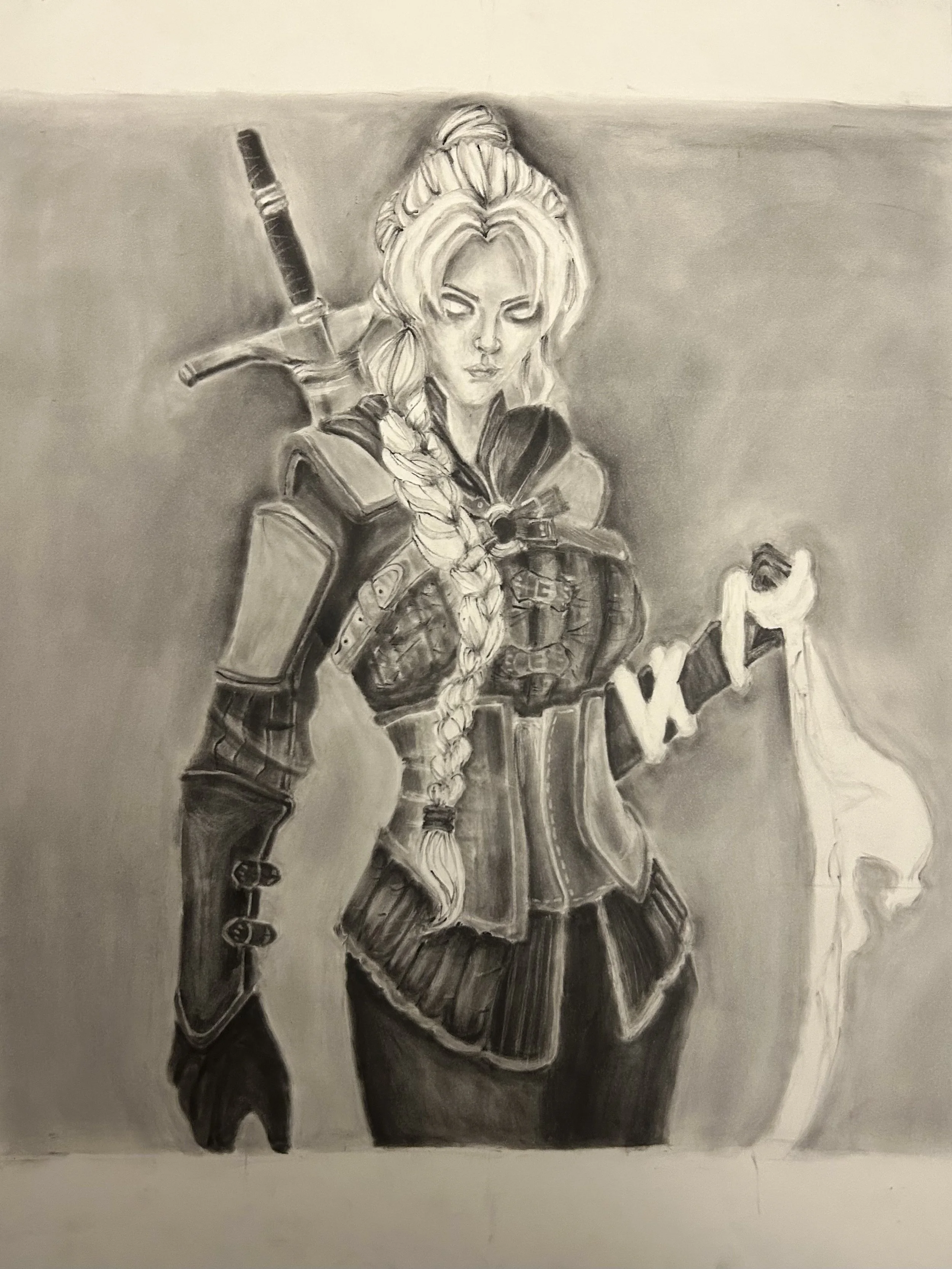 Pan Pastel, a preview of season 2 Cleo. Made mostly with qtips.