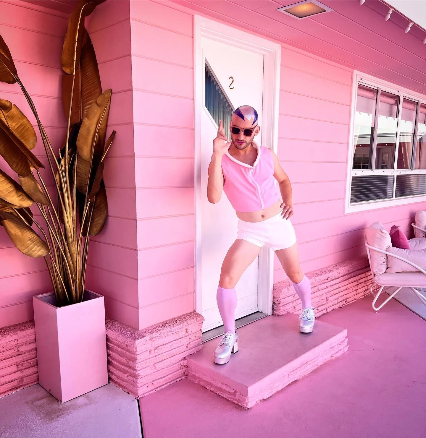 Krash landing in PS @trixiemotel 

💖🛸👾👽💕💗🛸💞👽👾💗🛸💖

Outfits sewn &amp; styled by me with help of @tchadelliott @sewing_classes_at_tchad