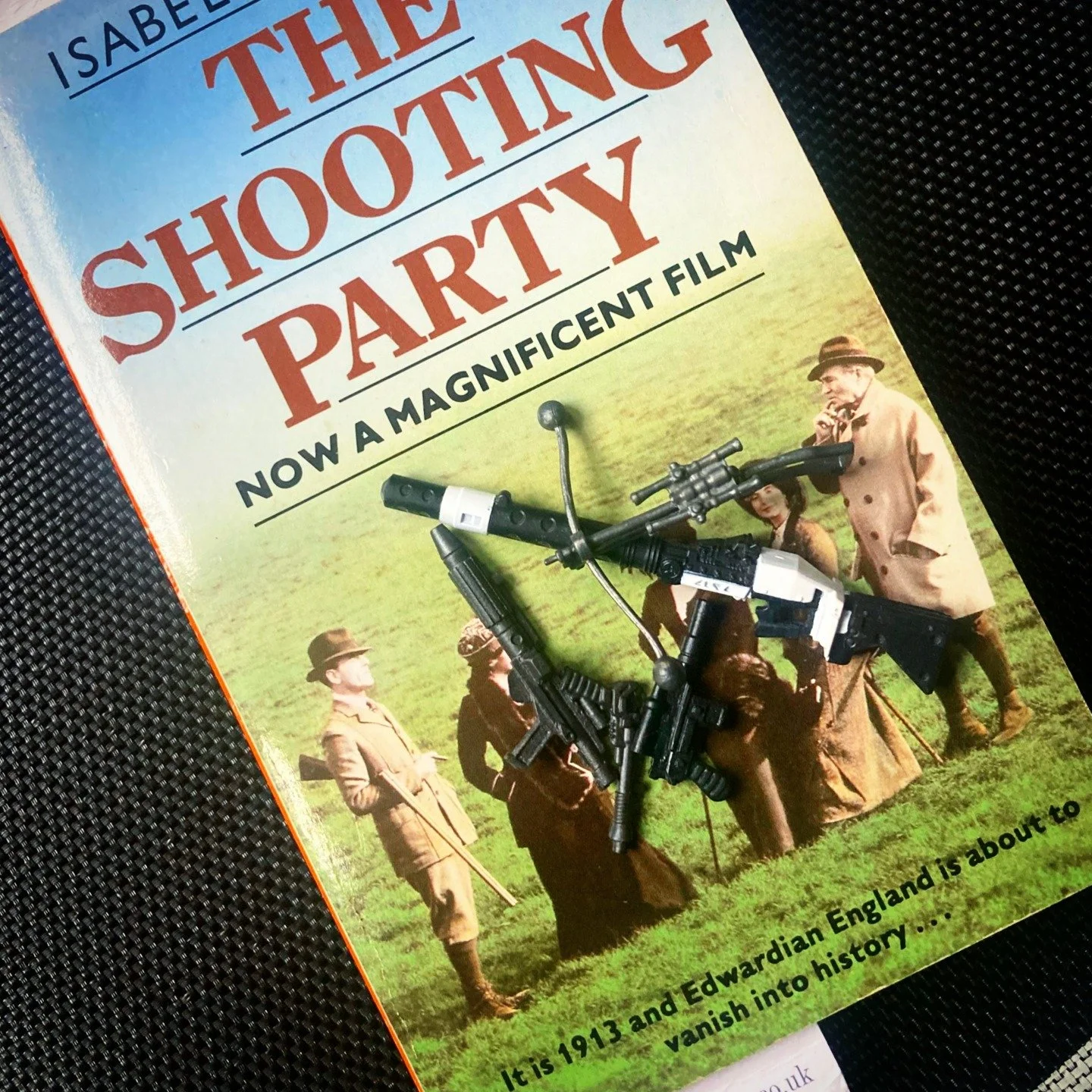 Back in the day they didn't try to butter you up. Both the line on the front and the blurb on the back of this old @penguinukbooks film tie-in of Isabel Colegate's The Shooting Party are straightforward to the point of bluntness. 

That doesn't stop 