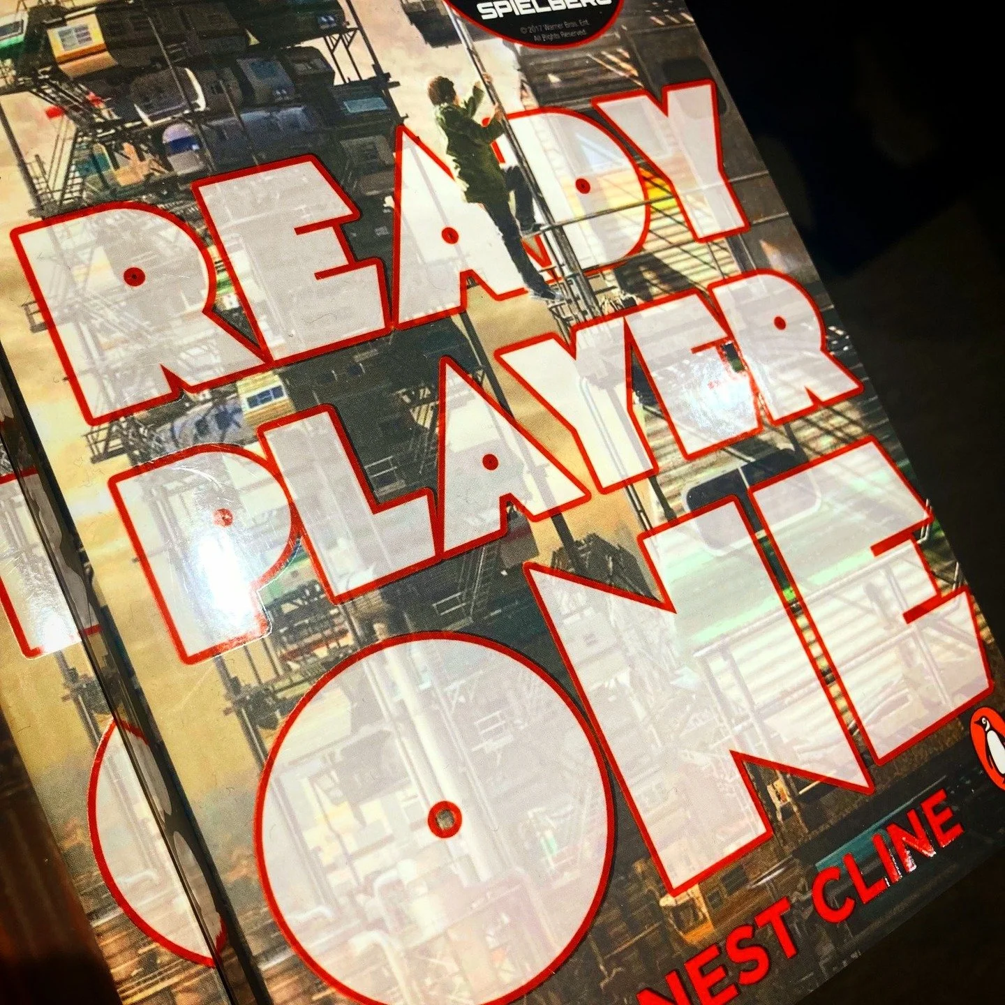 Blurbs in the wild: Follow where the title leads. For @cornerstone_press &amp; Ernest Cline's Ready Player One the super-short blurb is all tell and no show, leaning heavily on gaming tropes.

WORLD AT STAKE. GOOD AND EVIL.

QUEST. FATE OF HUMANITY.
