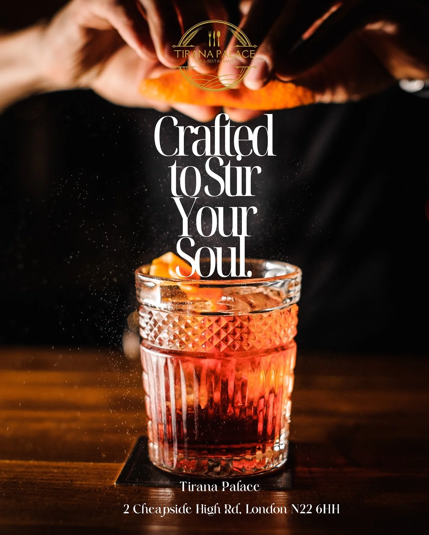 🍹 Whether you&rsquo;re toasting a special night or just unwinding in style, drinks at Tirana Palace always hit the mark. From classic cocktails to signature sips, every glass is crafted with care and served with flair &mdash; because great moments s