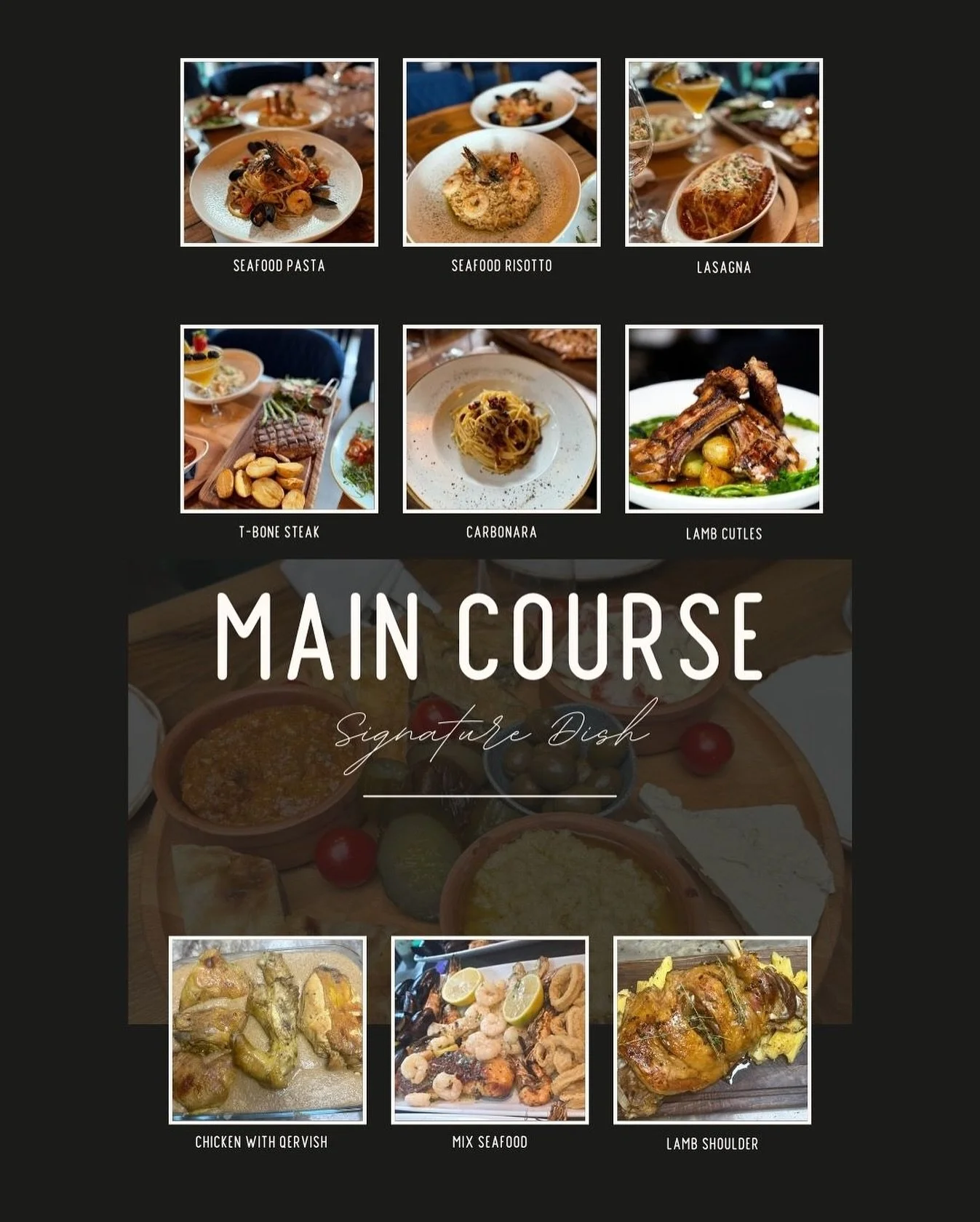 A selection of signature dishes, crafted with passion and served with tradition. 🍴✨

#AlbanianFood #AlbanianRestaurant #AuthenticFlavours
#WoodGreenEats #WoodGreenLondon #EatInLondon
#SeafoodLovers #SteakLovers #MediterraneanCuisine
#LondonFoodies #